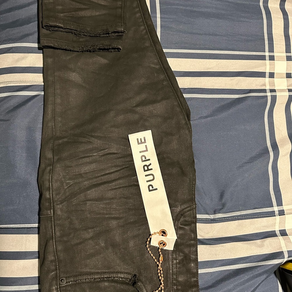 Waxed jeans